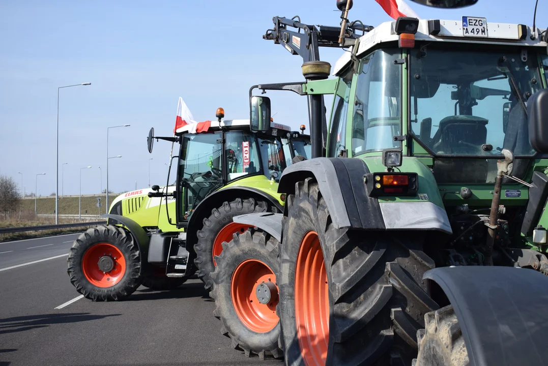 Protest rolników w Łódzkiem