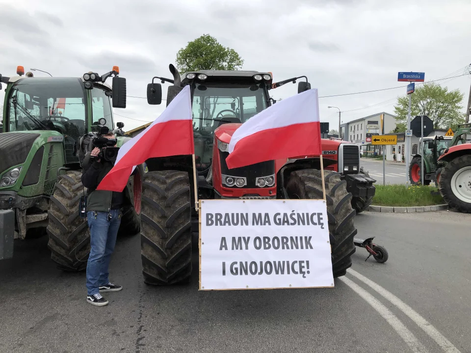 Protest rolników w Nowosolnej - 12.04.2024 r.