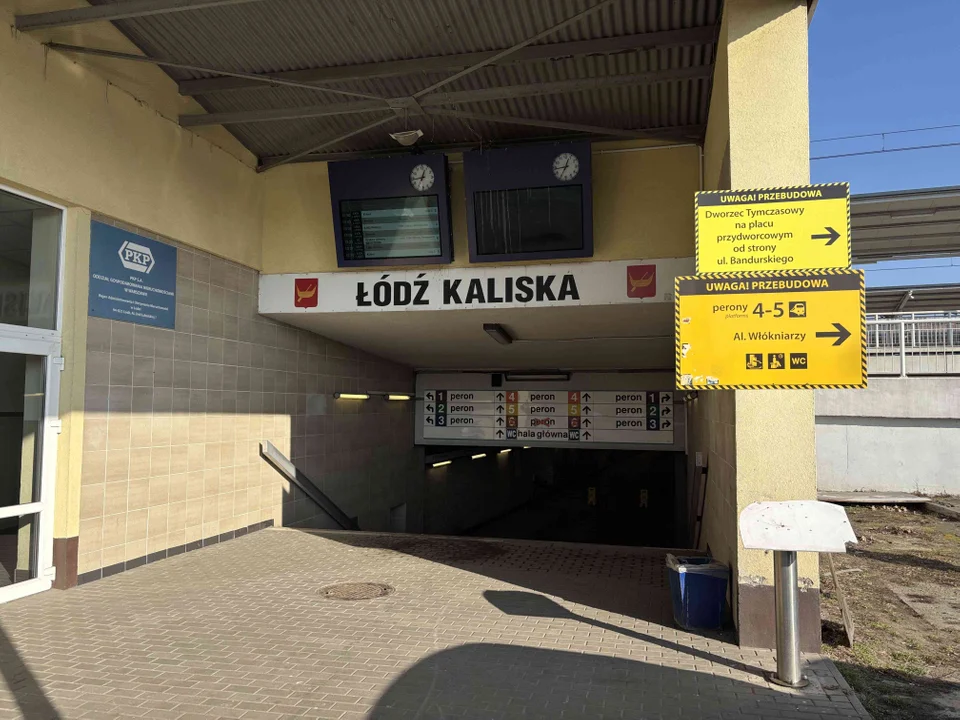 Budowa dworca kolejowego Łódź Kaliska