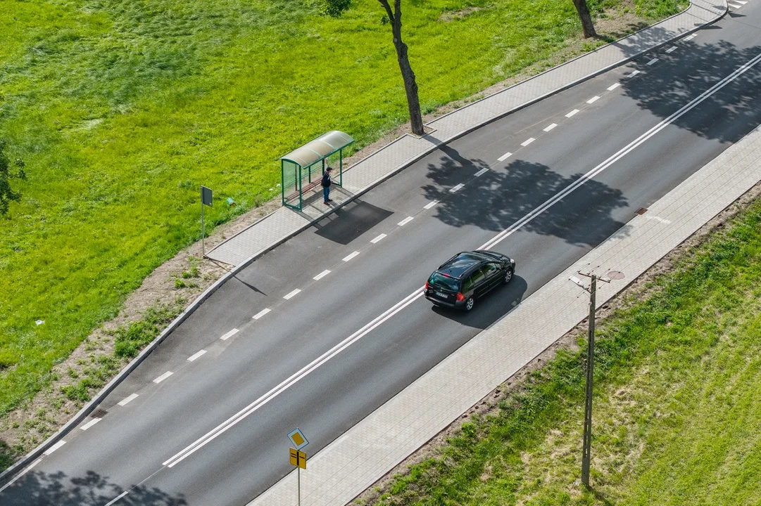 Remont drogi wojewódzkiej w Drużbicach