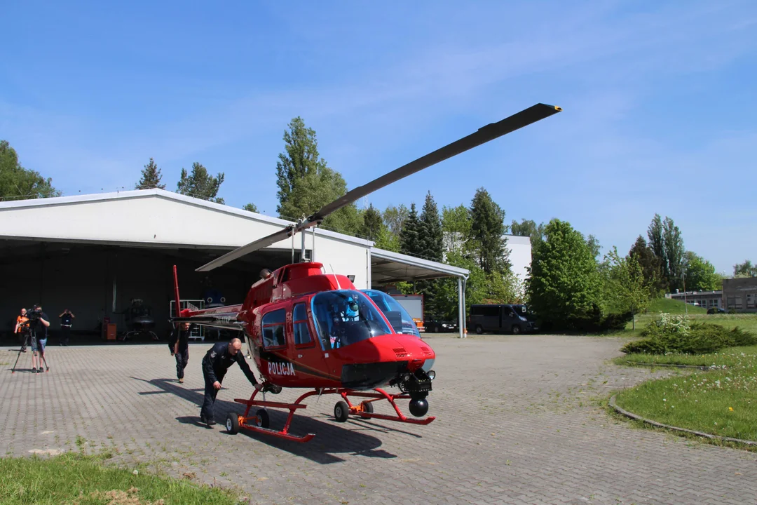 Policyjna akcja "Majówka 2024" - nad Łodzią pojawił się helikopter