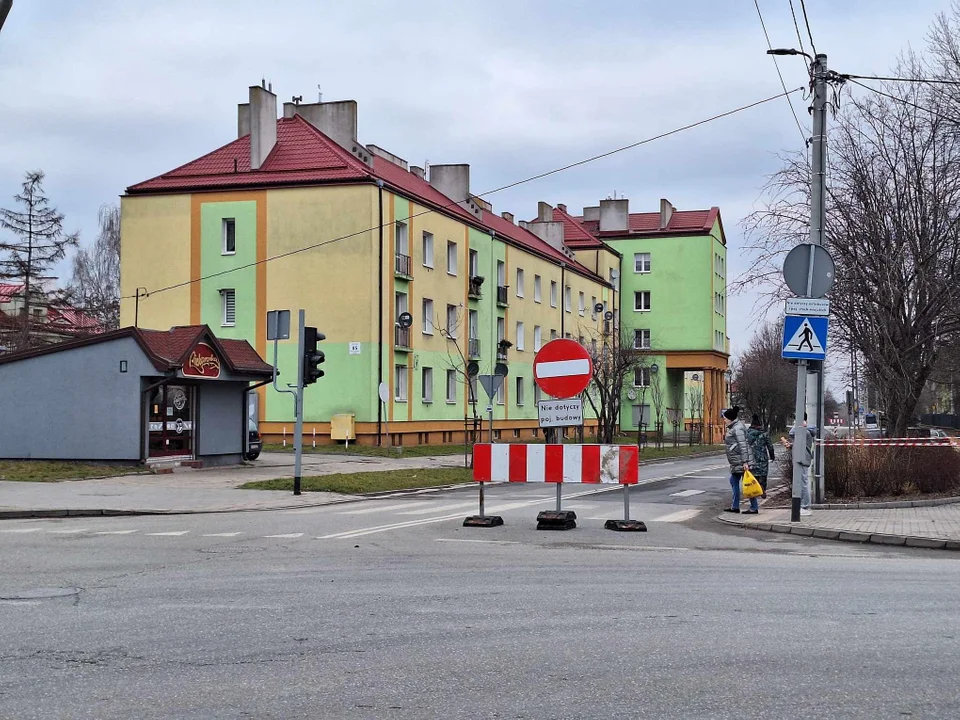 Ulica Cezaka w remoncie