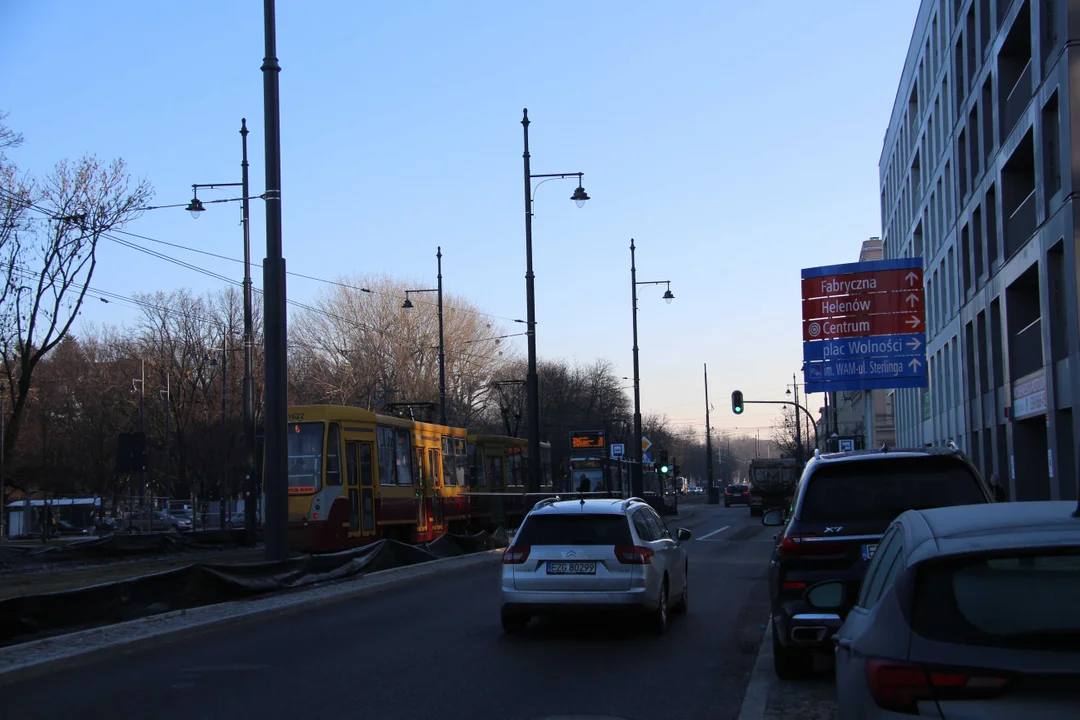 Utrudnienia dla podróżnych na Zachodniej w Łodzi