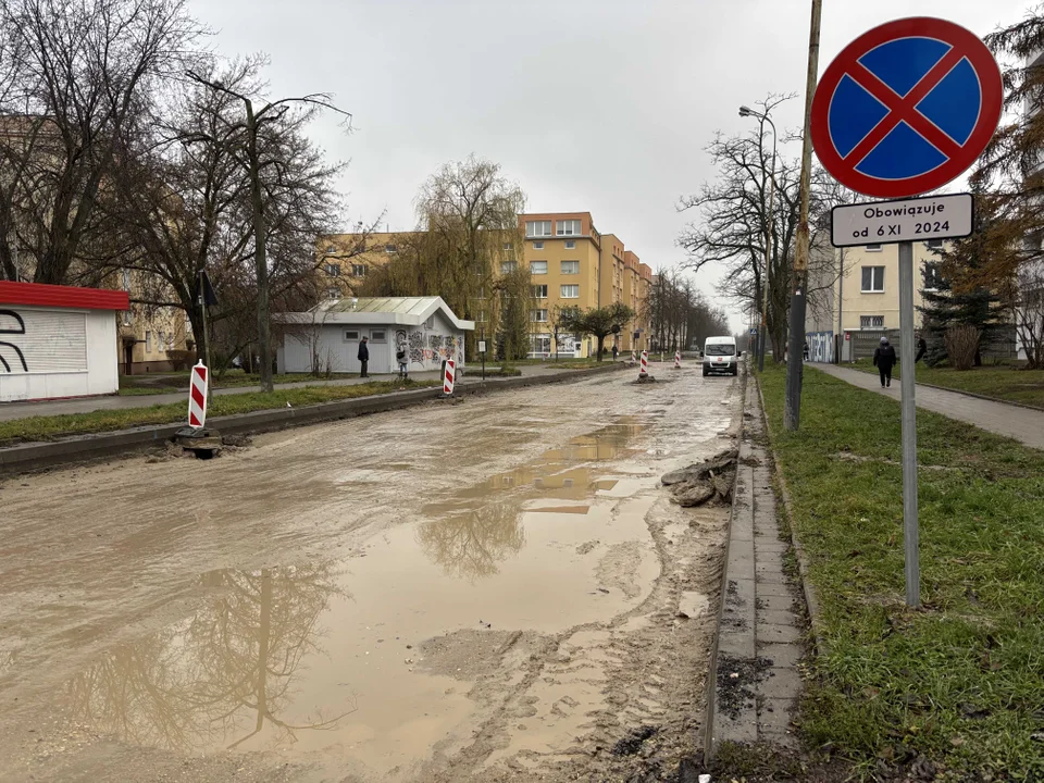 Remont ulicy Boya-Żeleńskiego w Łodzi