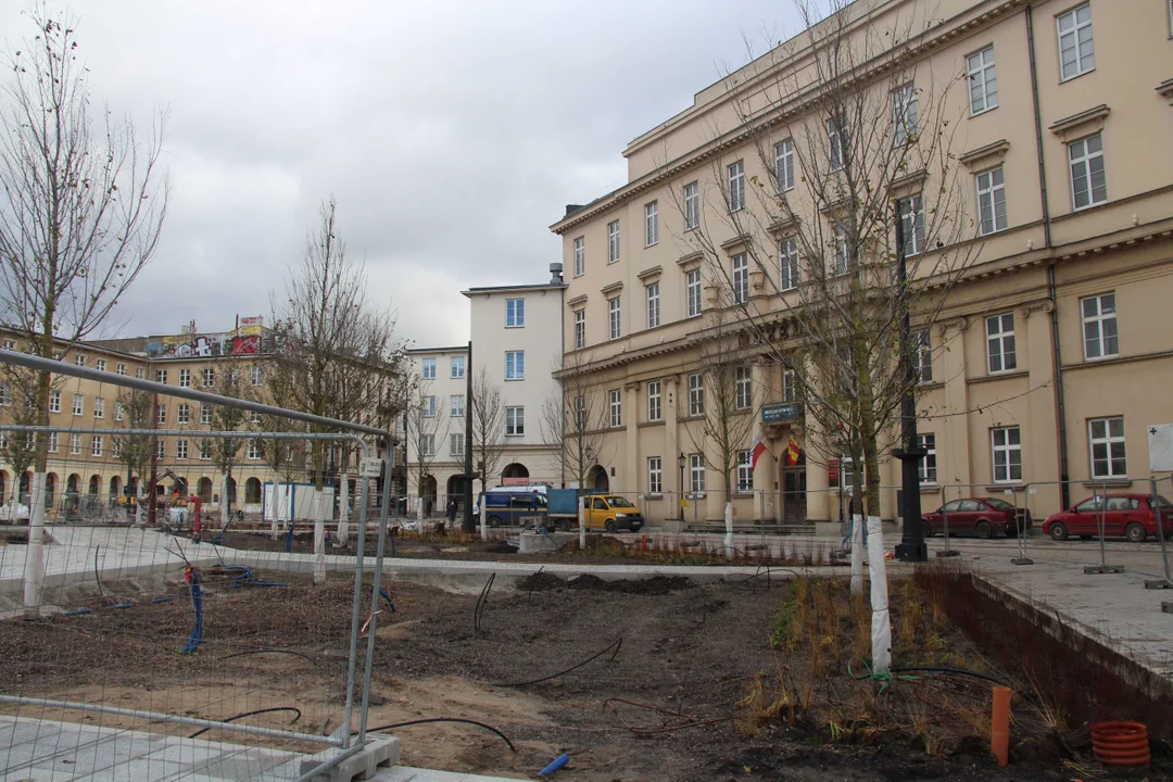 Dobiega końca przebudowa placu Wolności w Łodzi