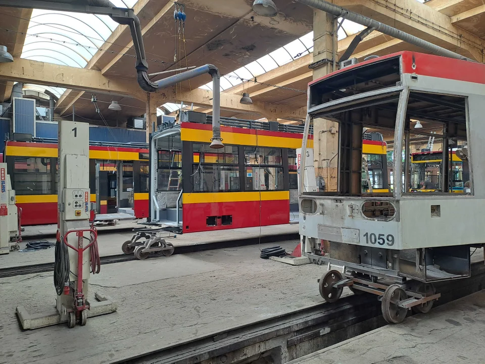 Zakład Techniki MPK Łódź - to tutaj powstają zmodernizowane łódzkie tramwaje