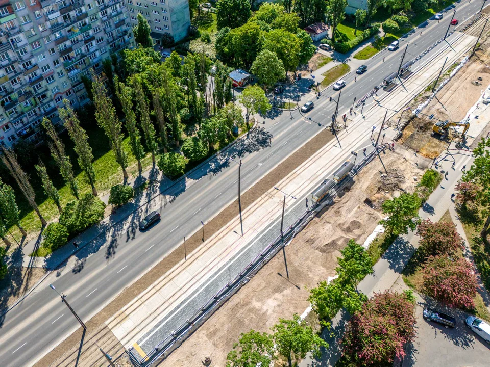 Trwa remont al. Śmigłego-Rydza od Przybyszewskiego do Dąbrowskiego