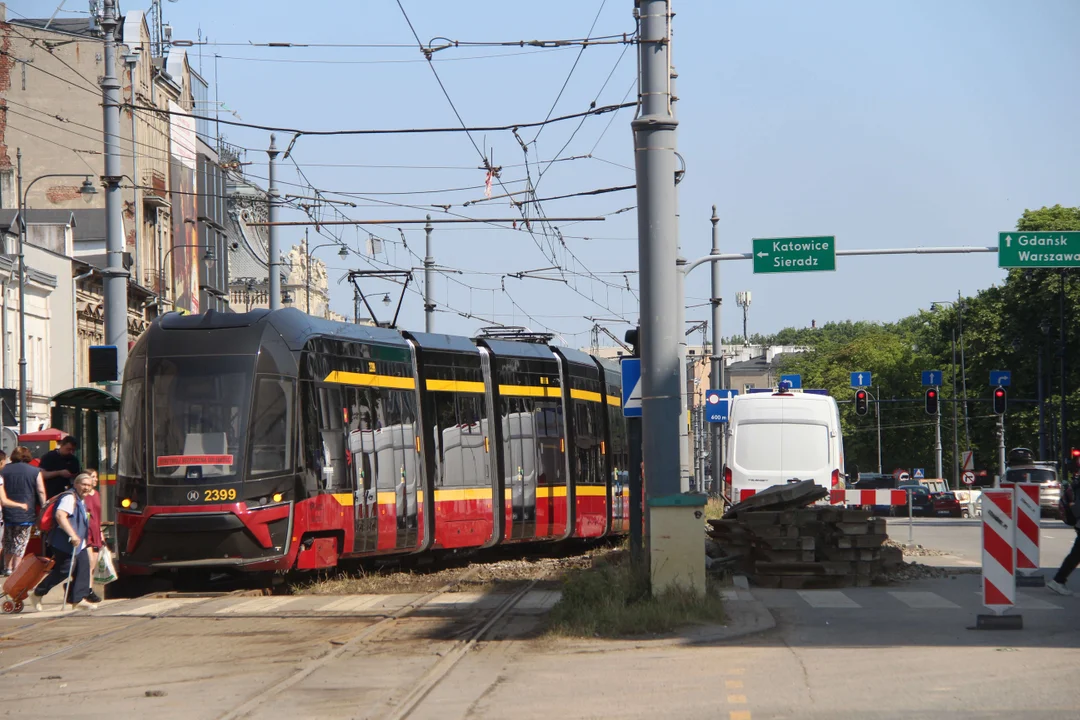 Utrudnienia po wykolejeniu tramwaju w Łodzi