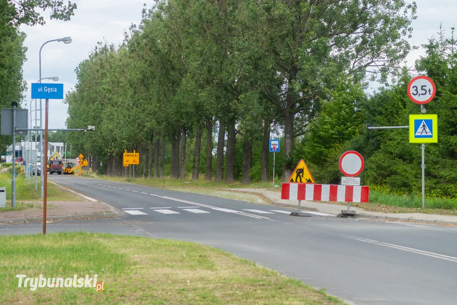 Remont mostu ul. Łódzka Piotrków lipiec