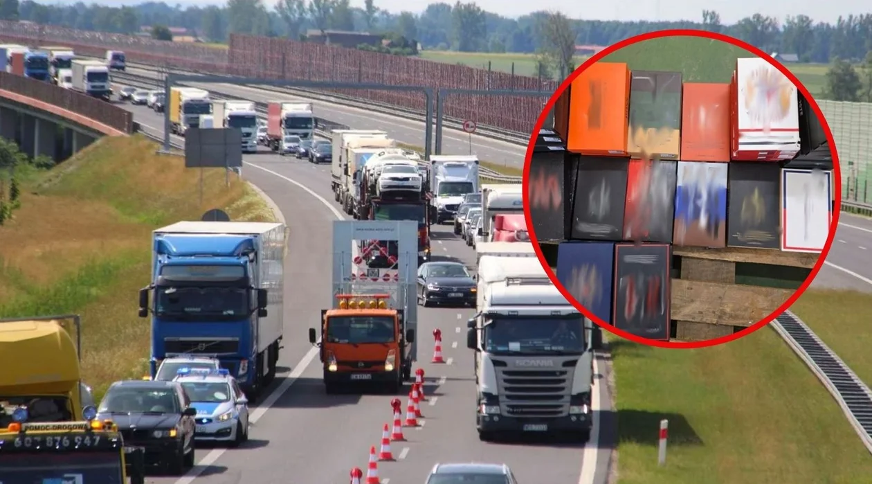 Akcja służb na autostradzie w woj. łódzkim. Pasażerka aresztowana, w tle duże pieniądze (ZDJĘCIA)