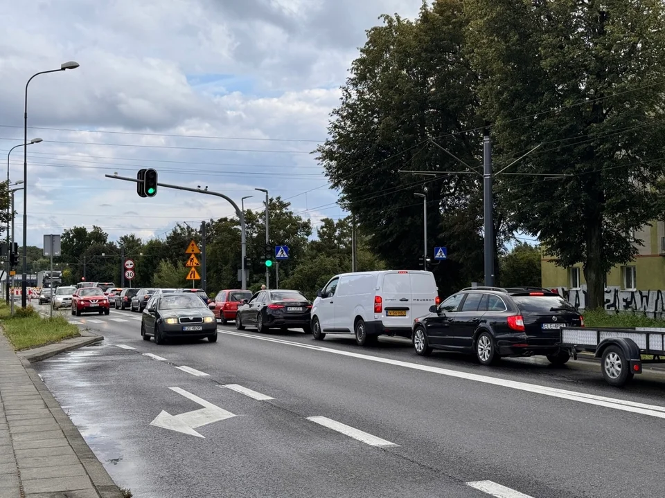 Korek przy ul. Łódzkiej w Zgierzu