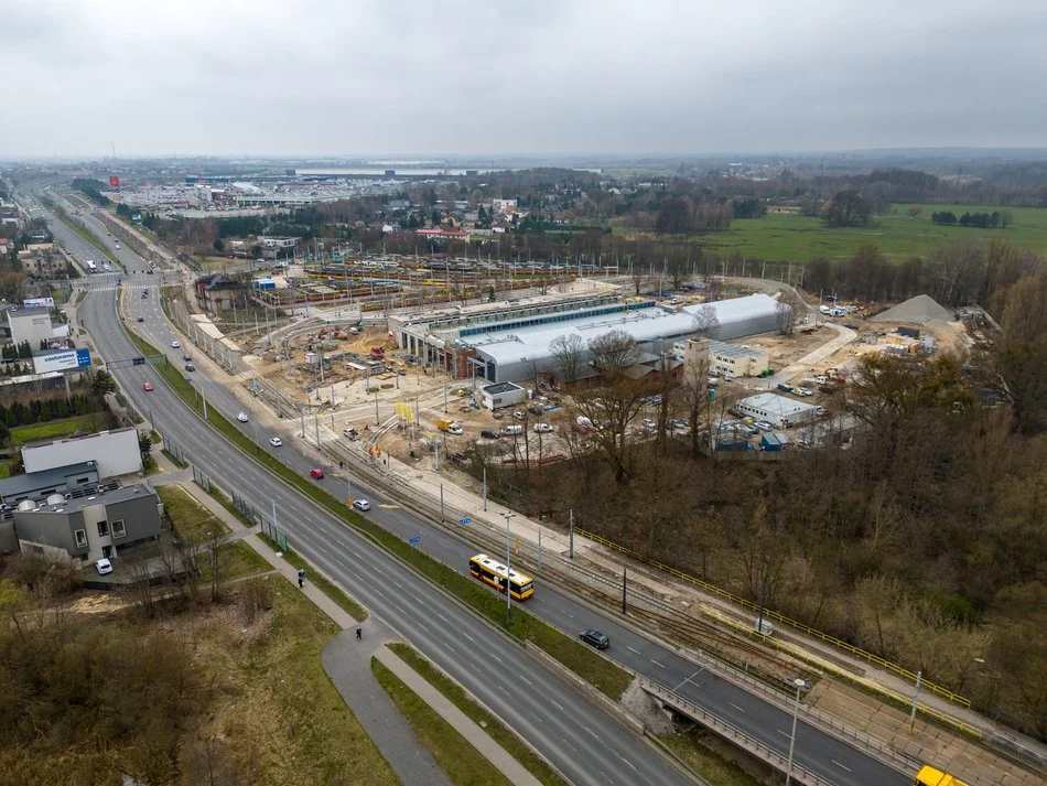 Przebudowa zajezdni tramwajowej Chocianowice - stan na marzec 2024 r.