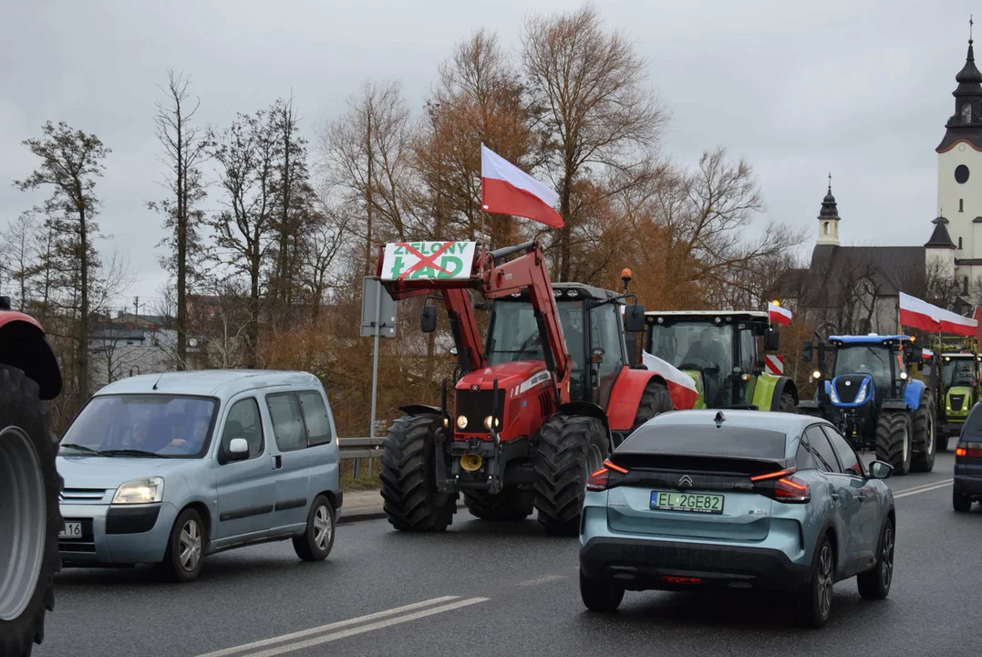 Protest rolników w Łódzkiem