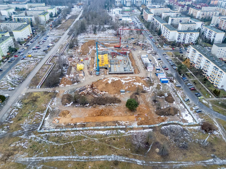 Trwa budowa Aquaparku Widzew