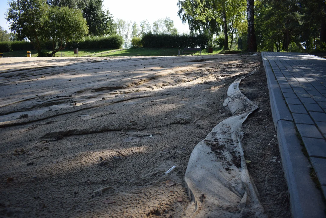 Plaża na Malince w naprawie