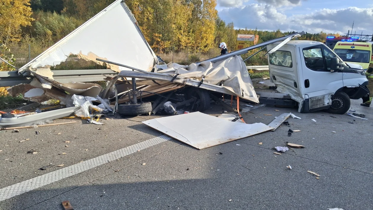 Wypadek na A1 w Łódzkiem