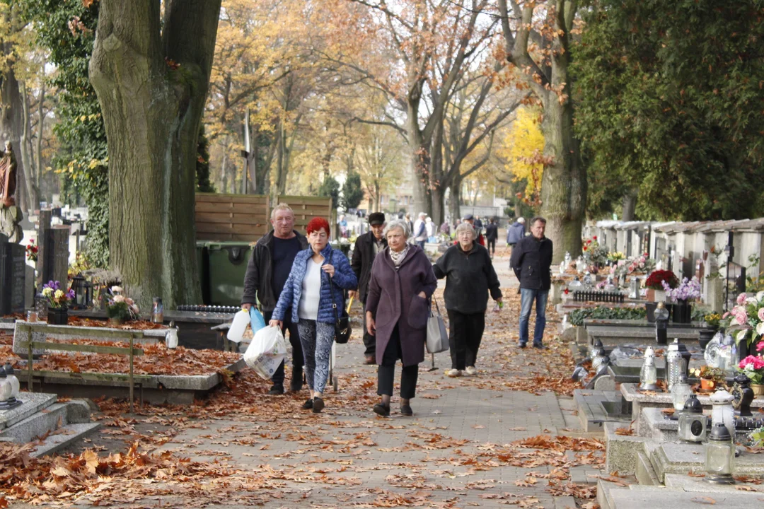 Wszystkich Świętych 2022 w Zgierzu. Mieszkańcy porządkują groby bliskich [zdjęcia] - Zdjęcie główne