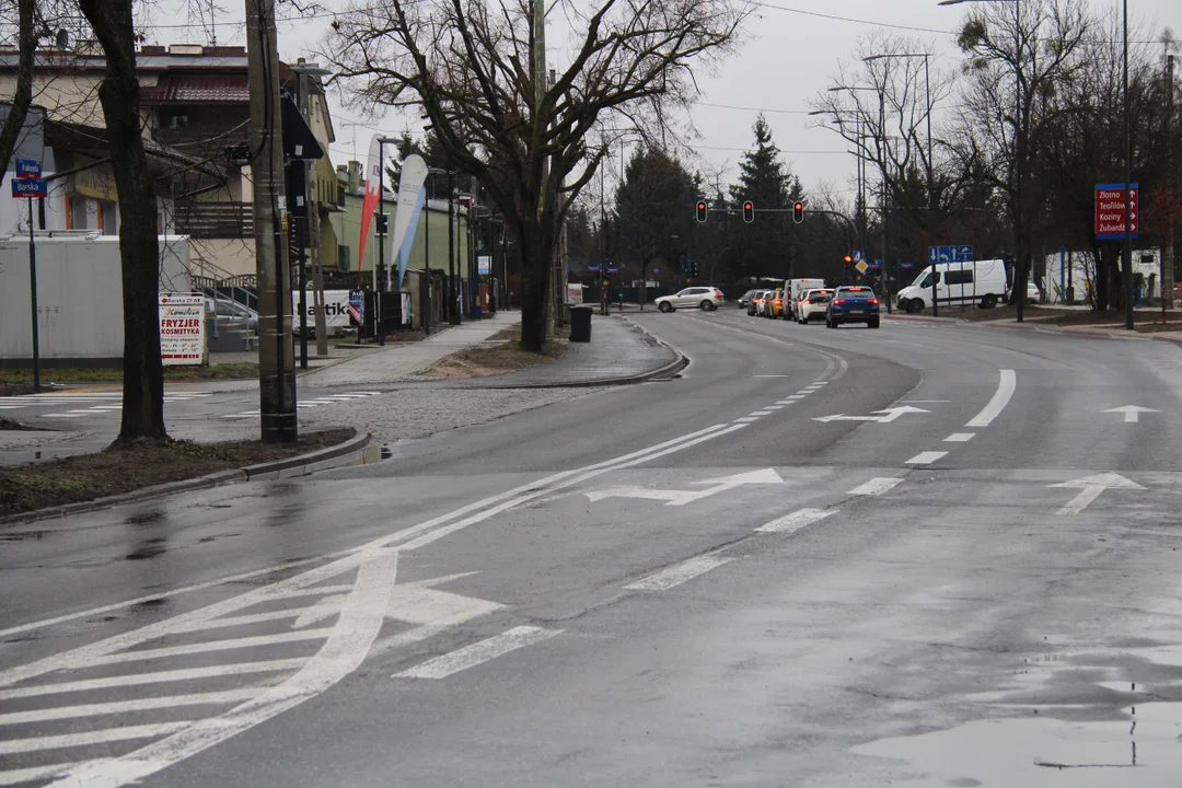 Ulica Krakowska w Łodzi po przebudowie