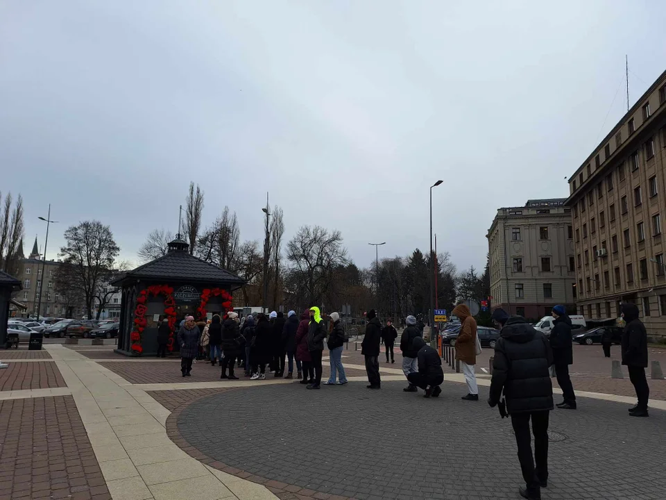 Tłusty czwartek na rynku Manufaktury w Łodzi