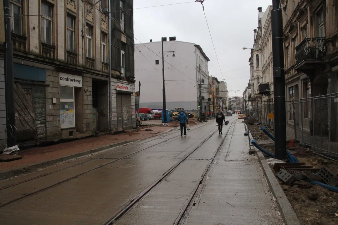 Powrót tramwajów MPK Łódź na skrzyżowanie Zachodnia/Legionów w Łodzi