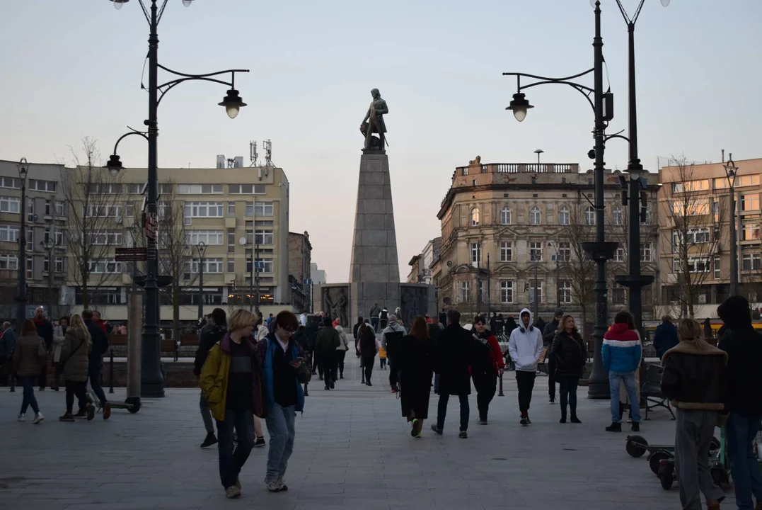 Plac Wolności w Łodzi po otwarciu