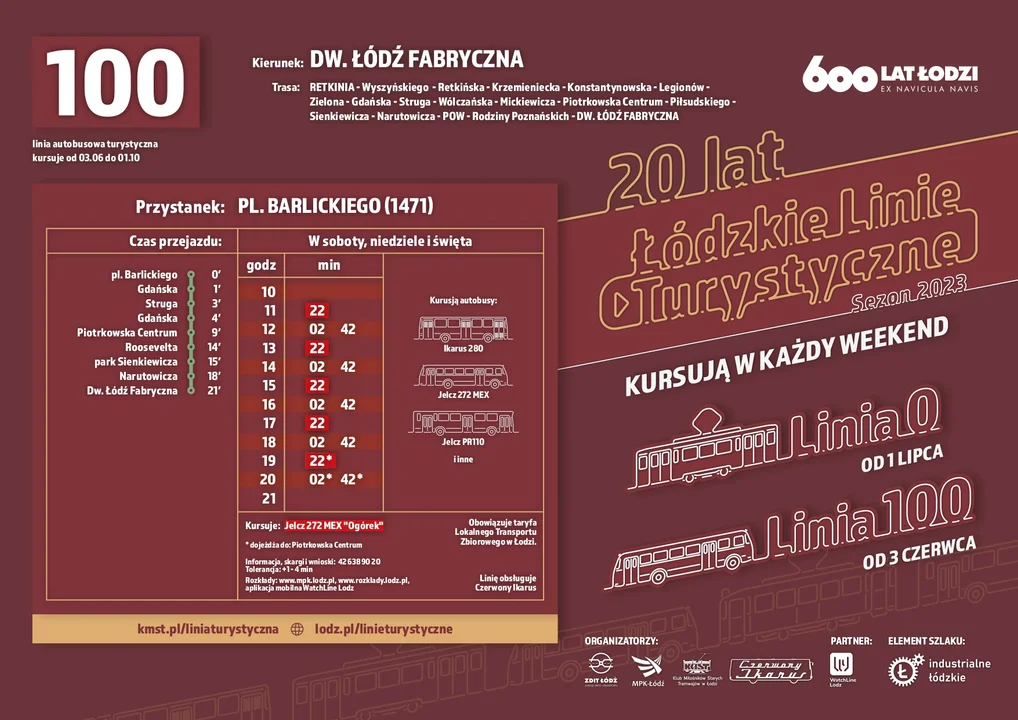 Rozkład jazdy linia 100