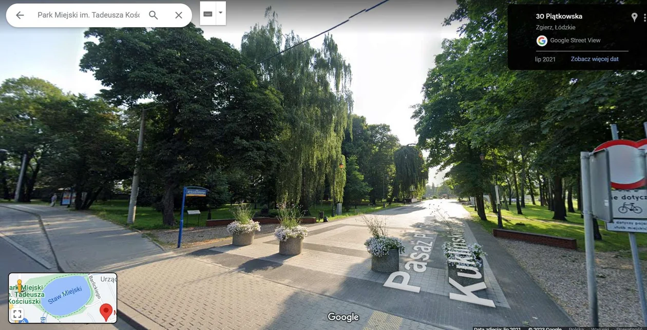 Jak wyglądał park miejski w Zgierzu?