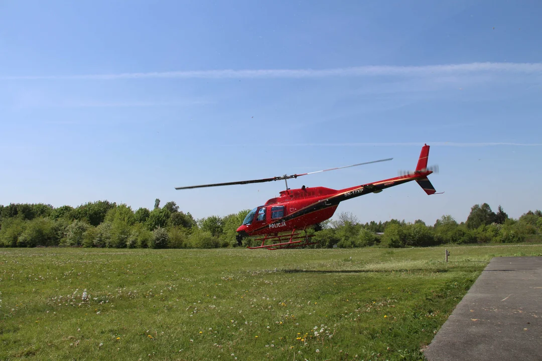 Policyjna akcja "Majówka 2024" - nad Łodzią pojawił się helikopter