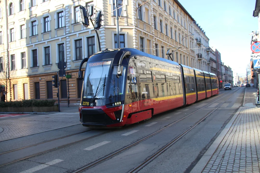 Ulica Kilińskiego główną ulicą podczas objazdu tramwajów MPK Łódź