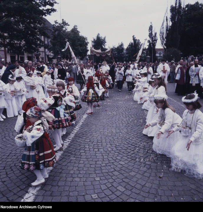 Uroczystość Bożego Ciała w Łowiczu, 1991 rok