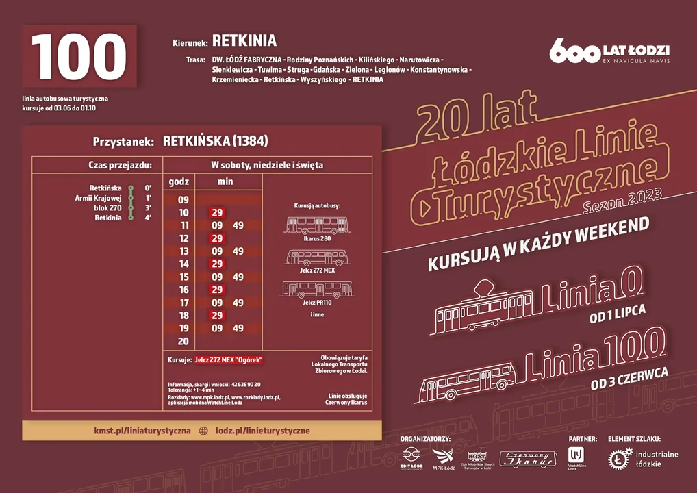 Rozkład jazdy linia 100