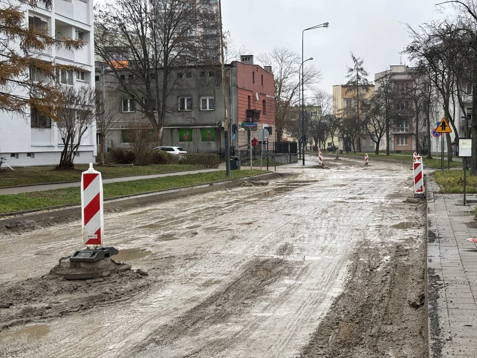 Remont ulicy Boya-Żeleńskiego w Łodzi