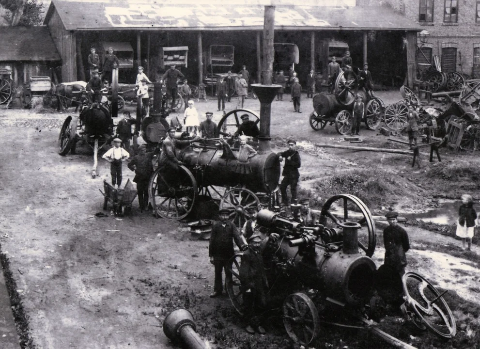 Zdjęcie z historii miasta opublikowane przez Urząd Gminy