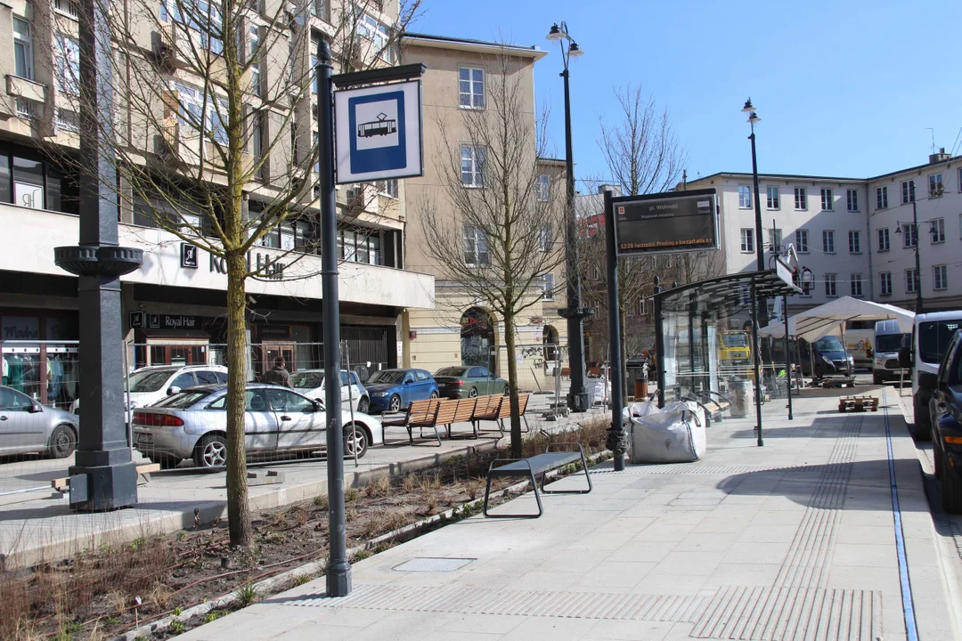 Tak wygląda plac Wolności w Łodzi na kilka dni przed oficjalnym otwarciem