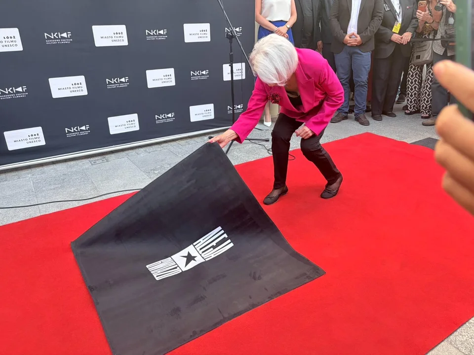 Ewa Braun w Łódzkiej Alei Gwiazd