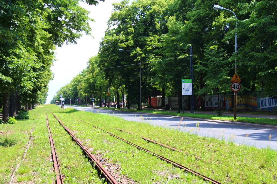 Nieczynne przystanki tramwajowe przy Konstantynowskiej