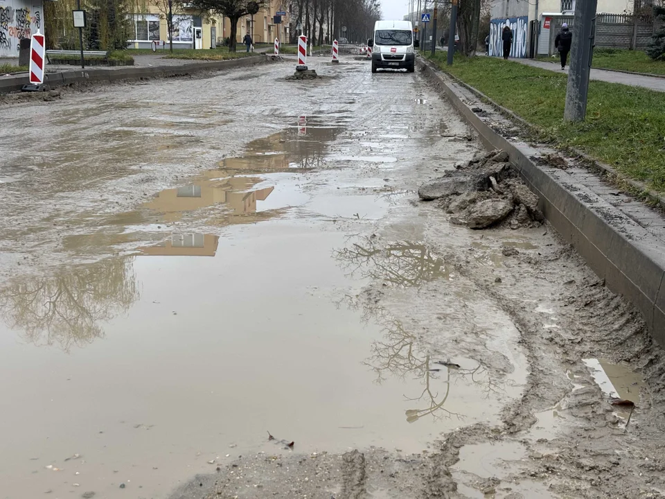 Remont ulicy Boya-Żeleńskiego w Łodzi