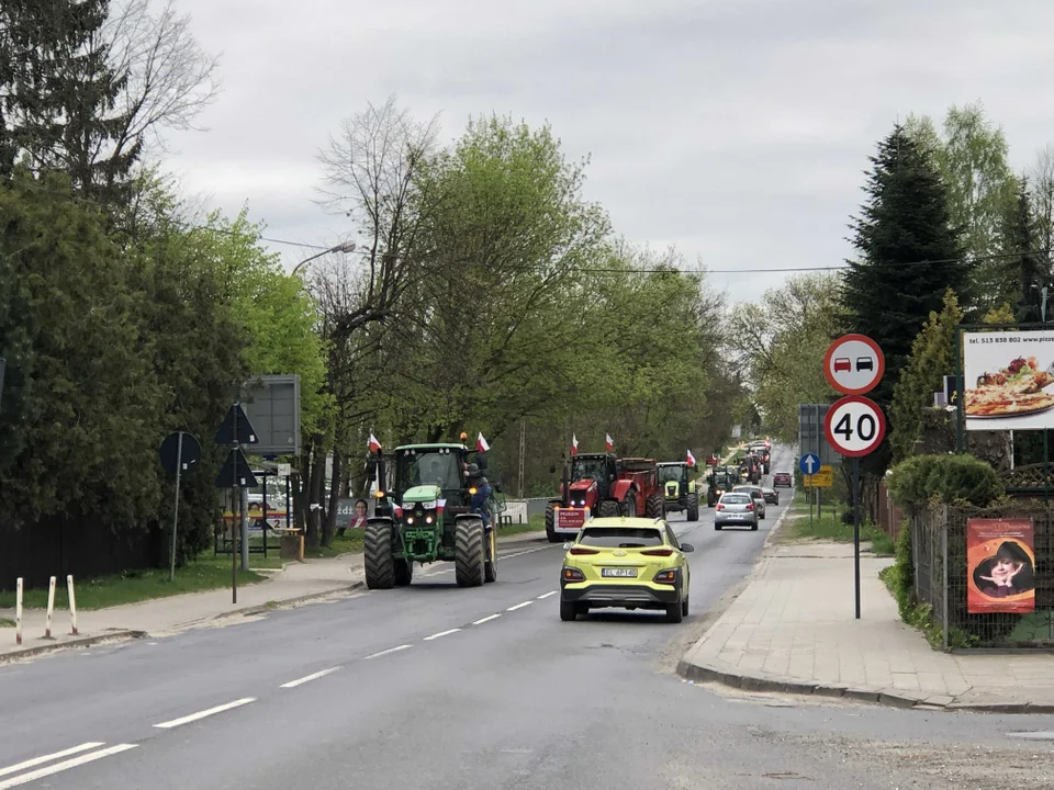 Protest rolników w Nowosolnej - 12.04.2024 r.