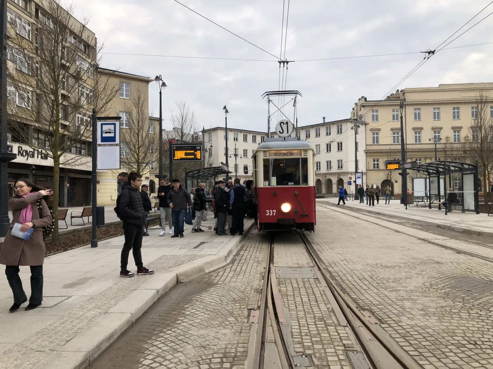 Otwarcie placu Wolności w Łodzi