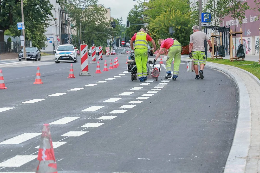 Remont ulicy Sterlinga w Łodzi w czerwcu 2025 r.