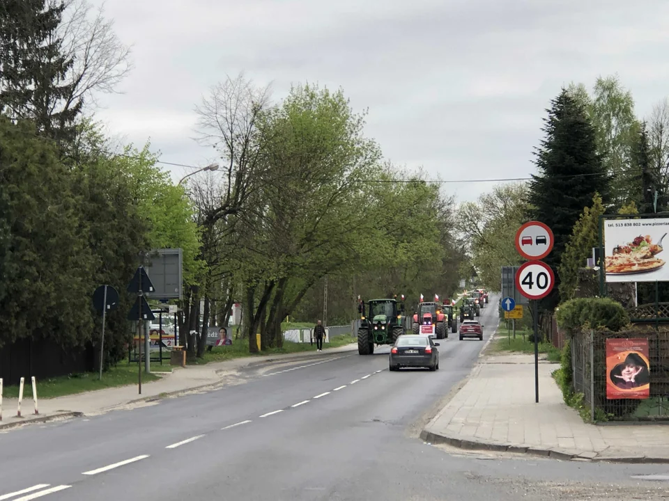 Protest rolników w Nowosolnej - 12.04.2024 r.