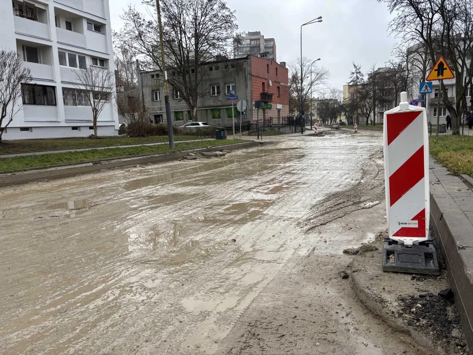 Remont ulicy Boya-Żeleńskiego w Łodzi