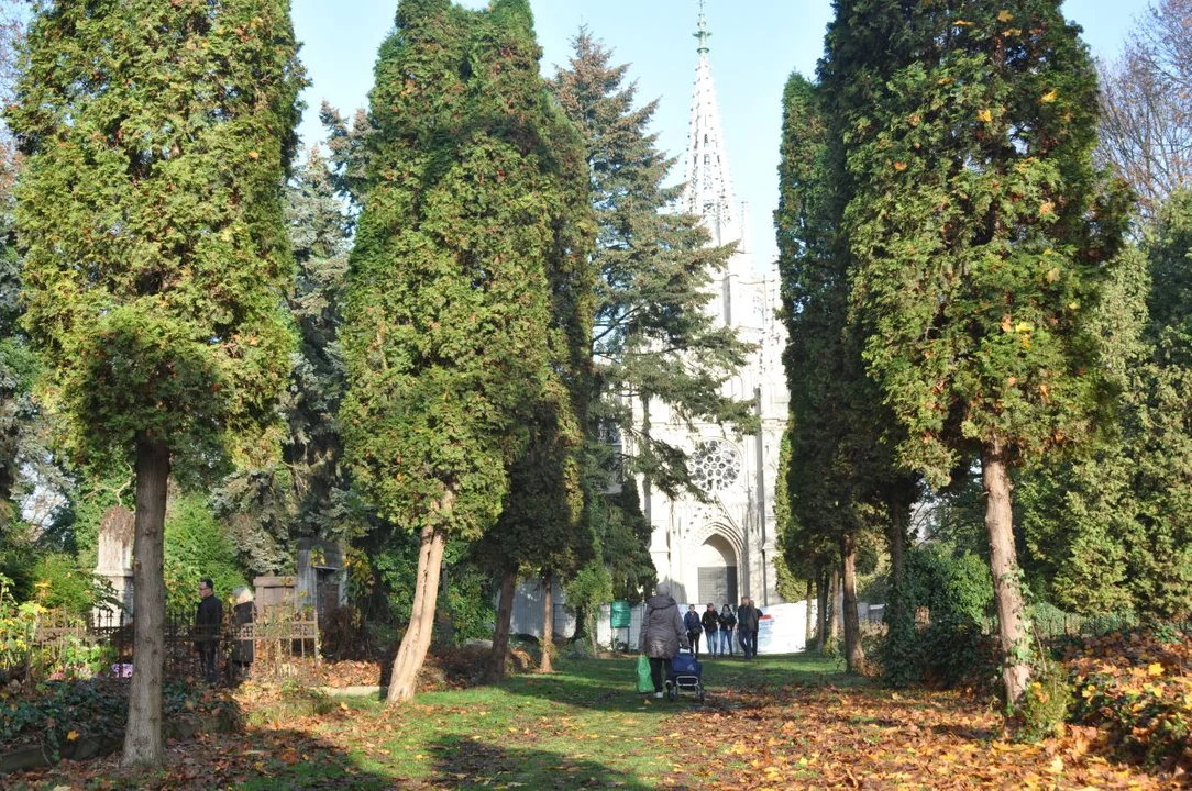 Stary Cmentarz przy ul. Ogrodowej w Łodzi 1 listopada