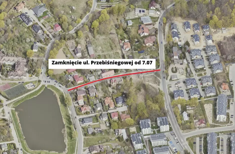 Zamknięta ulica w Gdańsku