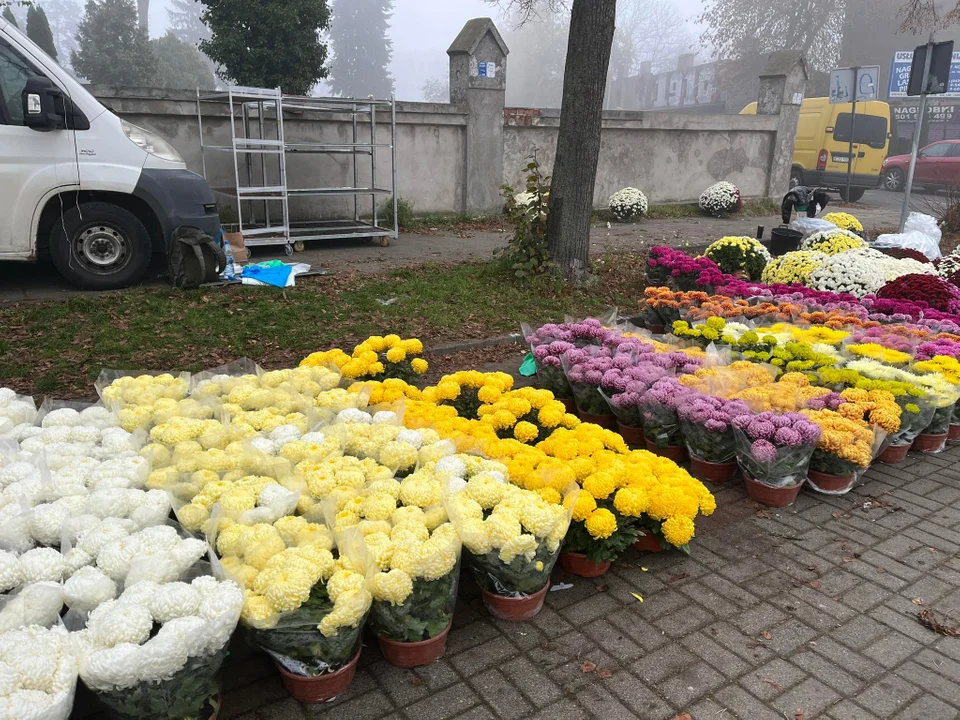 Przygotowania do Wszystkich Świętych w pełni na cmentarzu Rzymskokatolickim p. wezw. św. Franciszka na Chojny