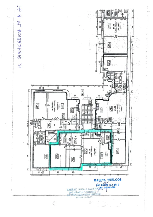 Henryka Sienkiewicza 27 lokal mieszkalny nr 25