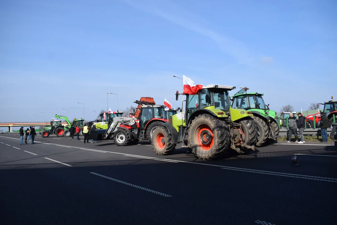 Protest rolników w Łódzkiem