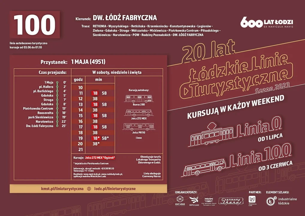 Rozkład jazdy linia 100