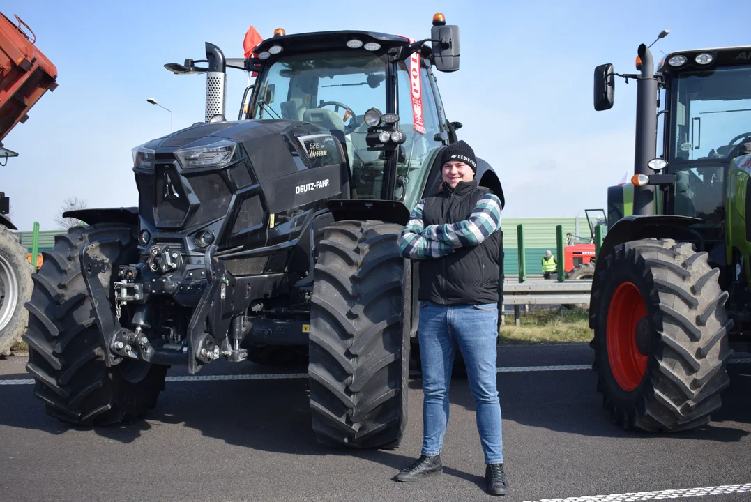 Protest rolników w Strykowie