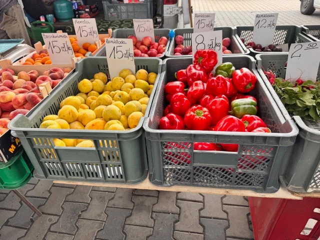 Owoce na zgierskim targu